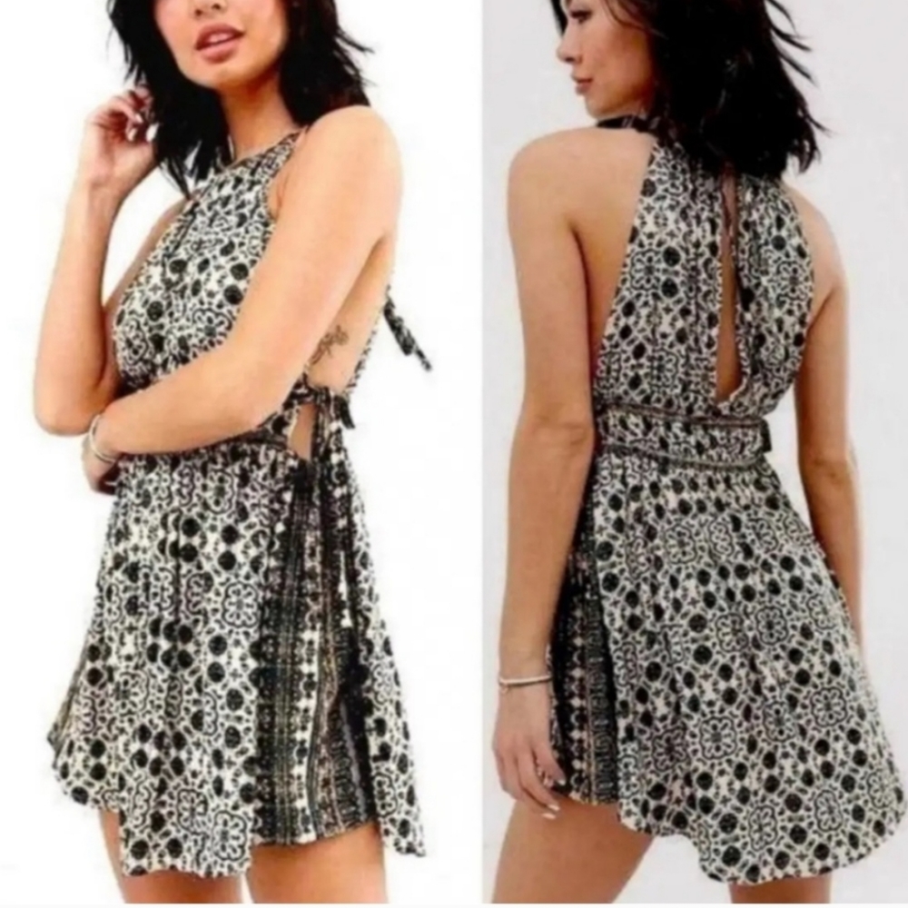 Free People Mid Summer Day Cutout Top/Mini Dress. Sz Large